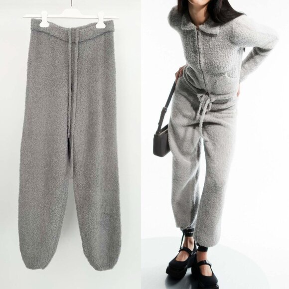 NEW TheOpen Product OPEN YY Woolly Knit Track Pants Gray Jogger $269 Ssense NWT - Picture 3 of 16